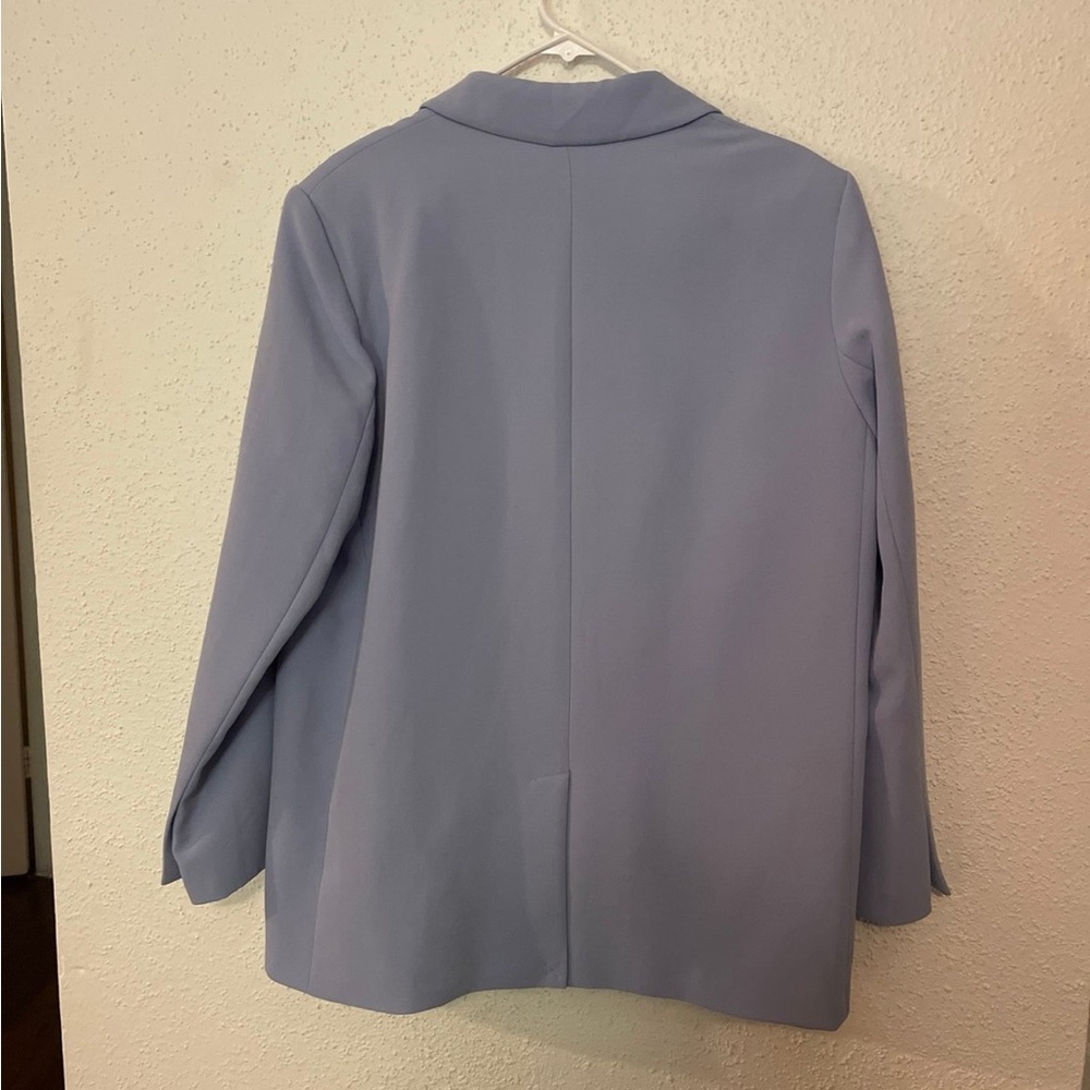 Zara pastel blue blazer